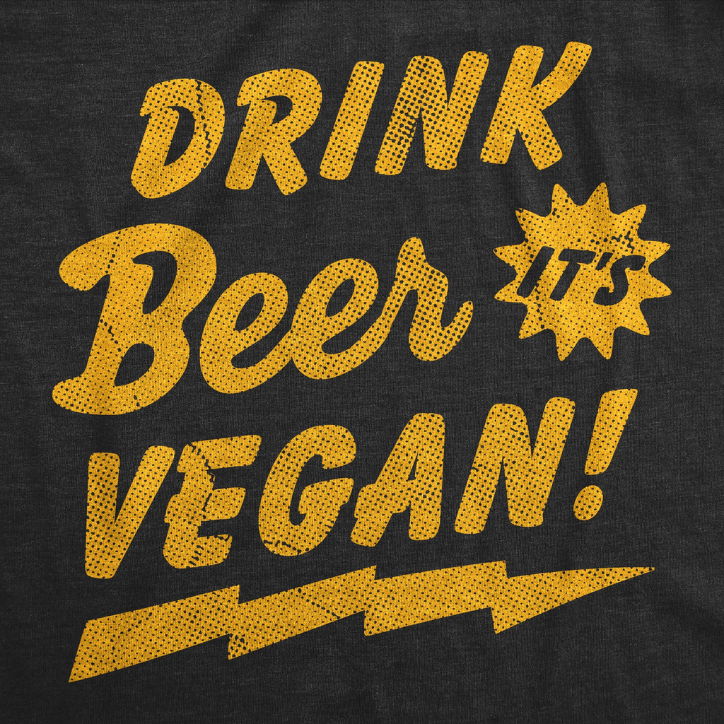 Drink Beer Its Vegan Men's T Shirt product image 5