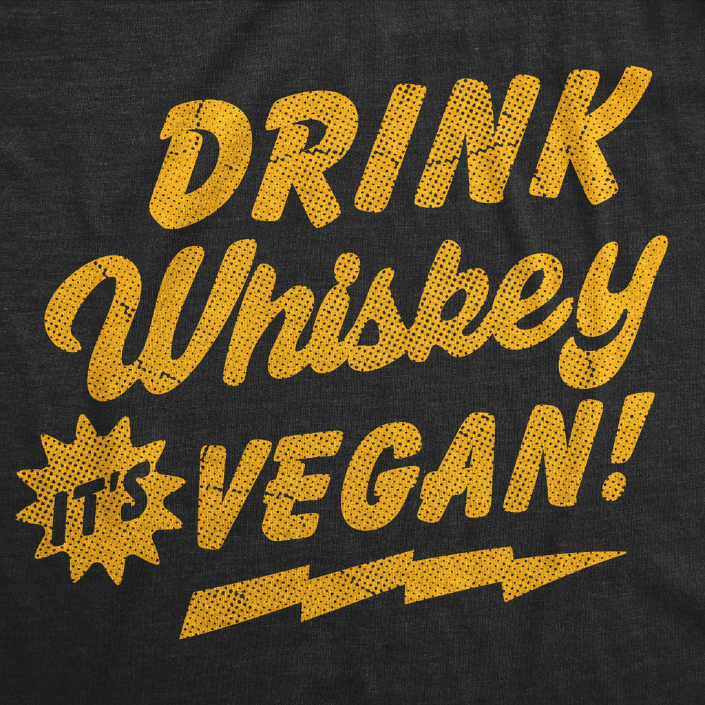 Drink Whiskey Its Vegan Men's T Shirt product image 2