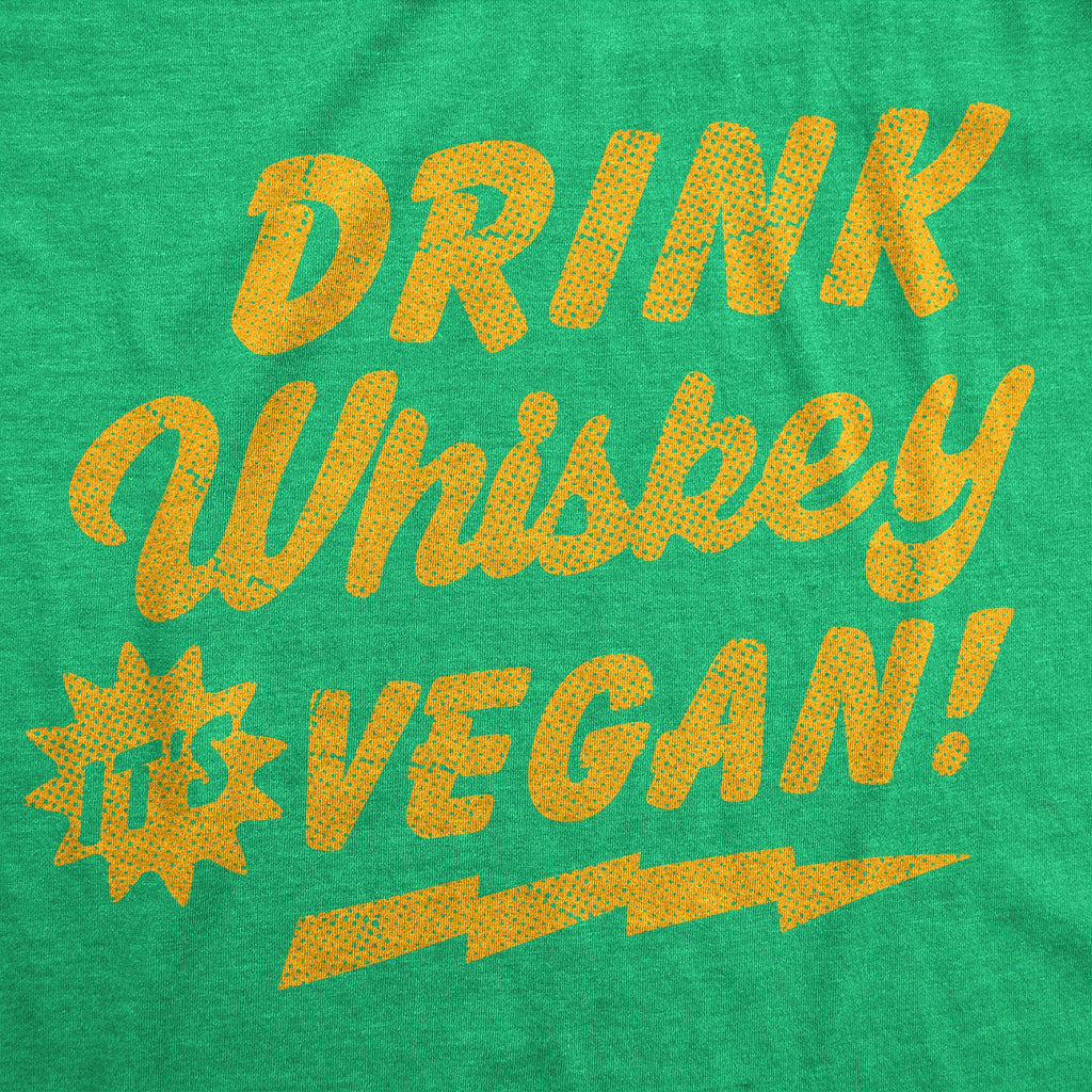 Drink Whiskey Its Vegan Men's T Shirt product image 5
