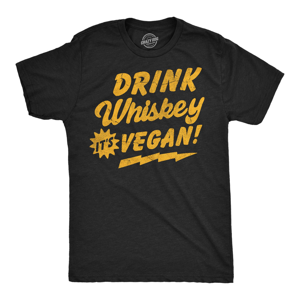 Drink Whiskey Its Vegan Men's T Shirt product image 1