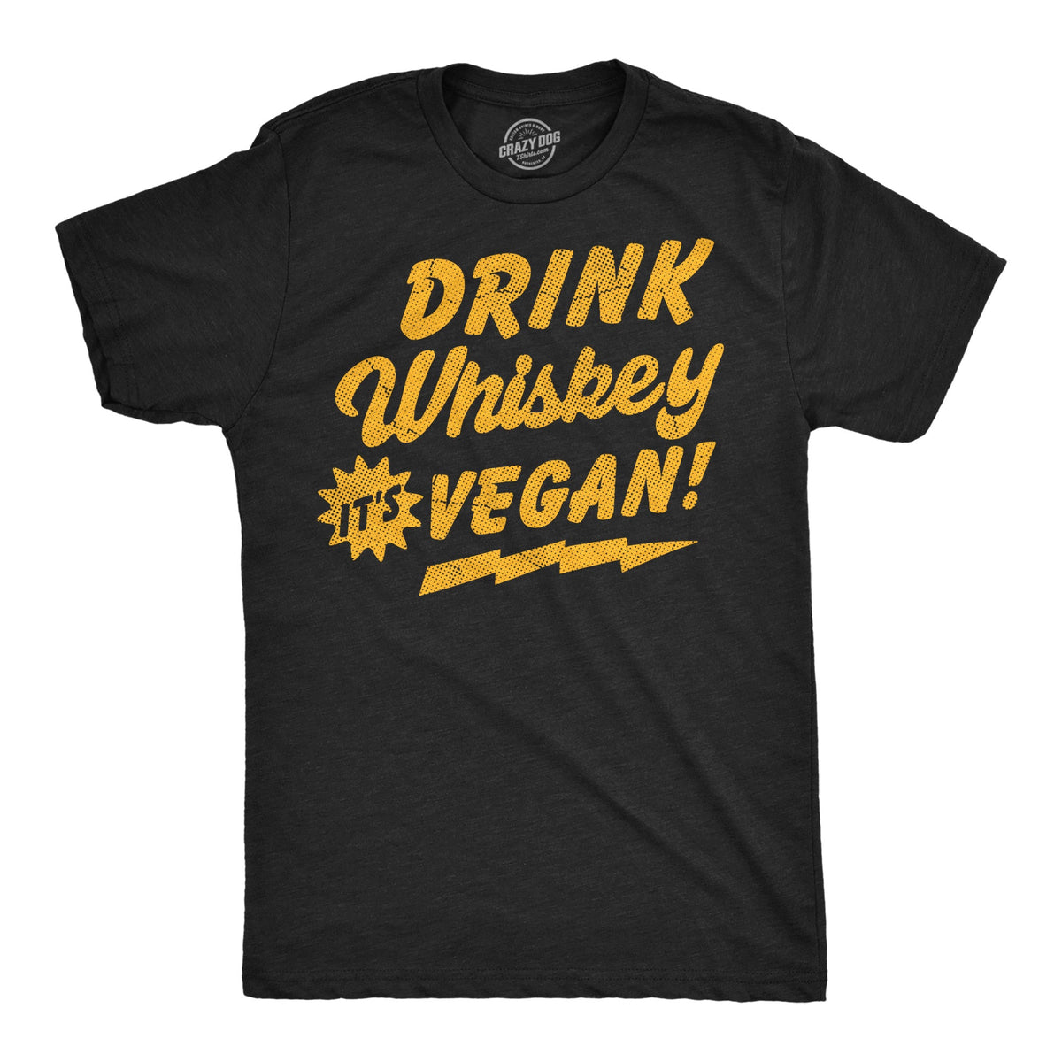 Drink Whiskey Its Vegan Men's T Shirt product image 1
