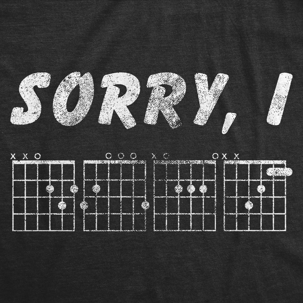 Sorry I D G A F Guitar Chords Men's T Shirt product image 2