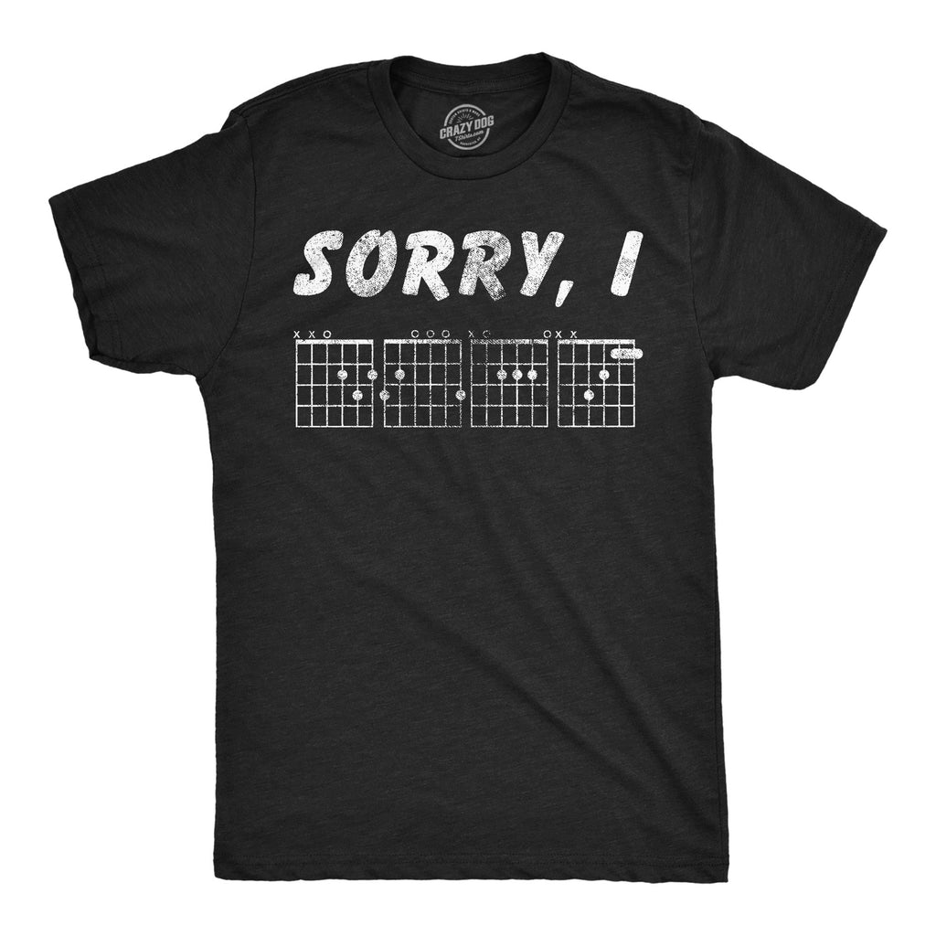 Sorry I D G A F Guitar Chords Men's T Shirt product image 1
