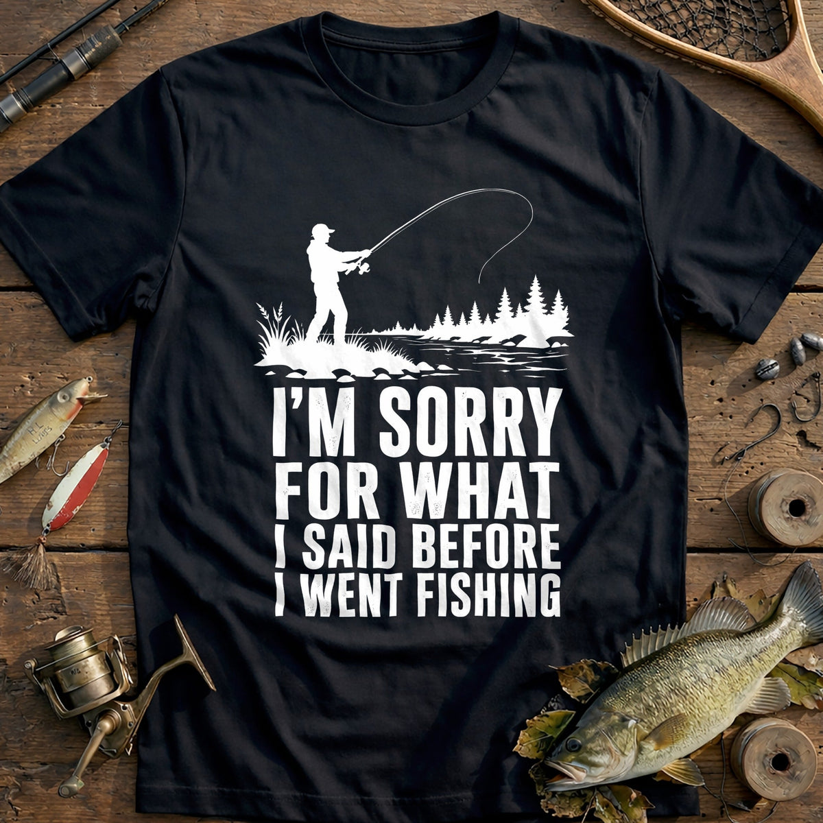 01w Sorry Fishing T-Shirt US product image 3