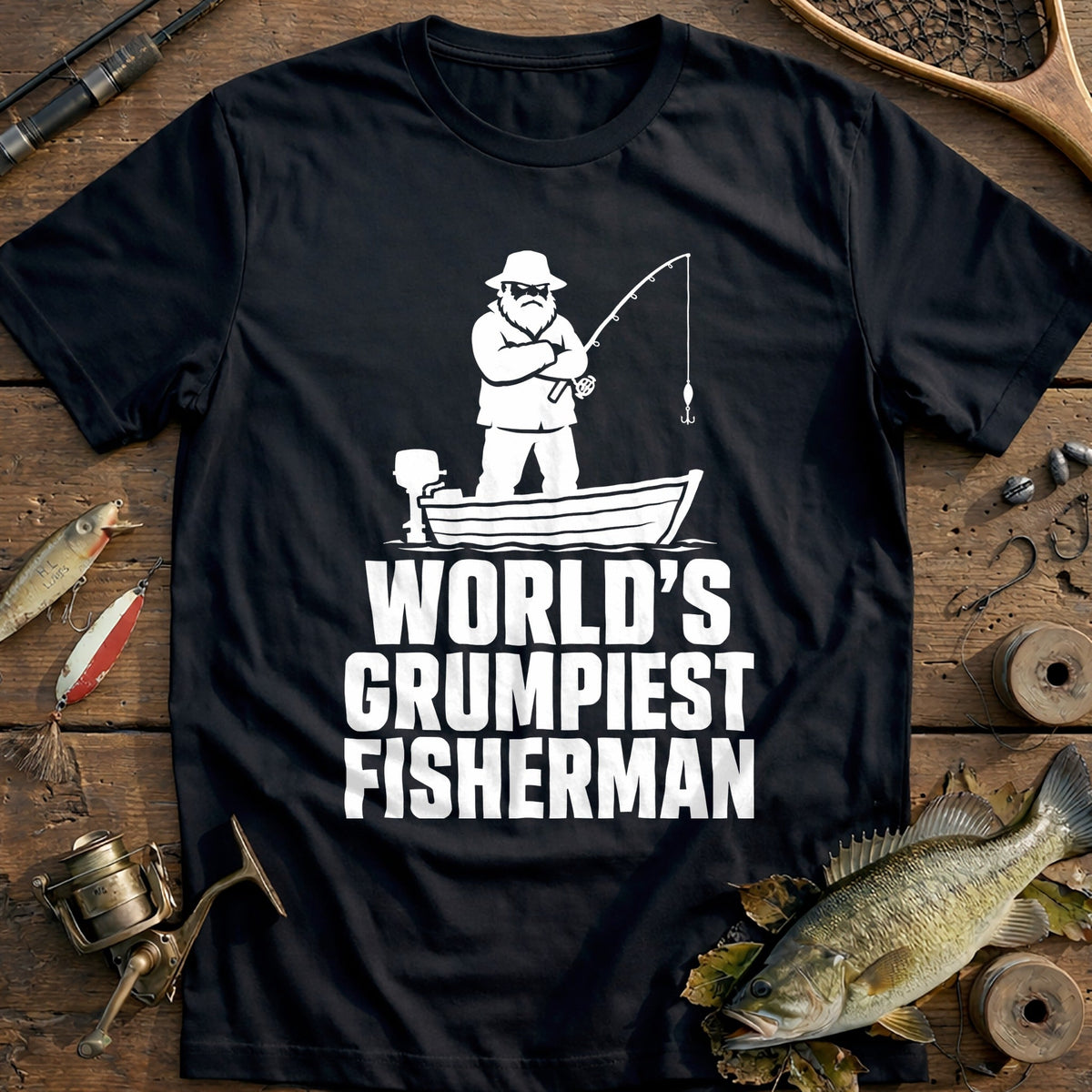 03w Grumpiest Fishing T-Shirt US product image 2