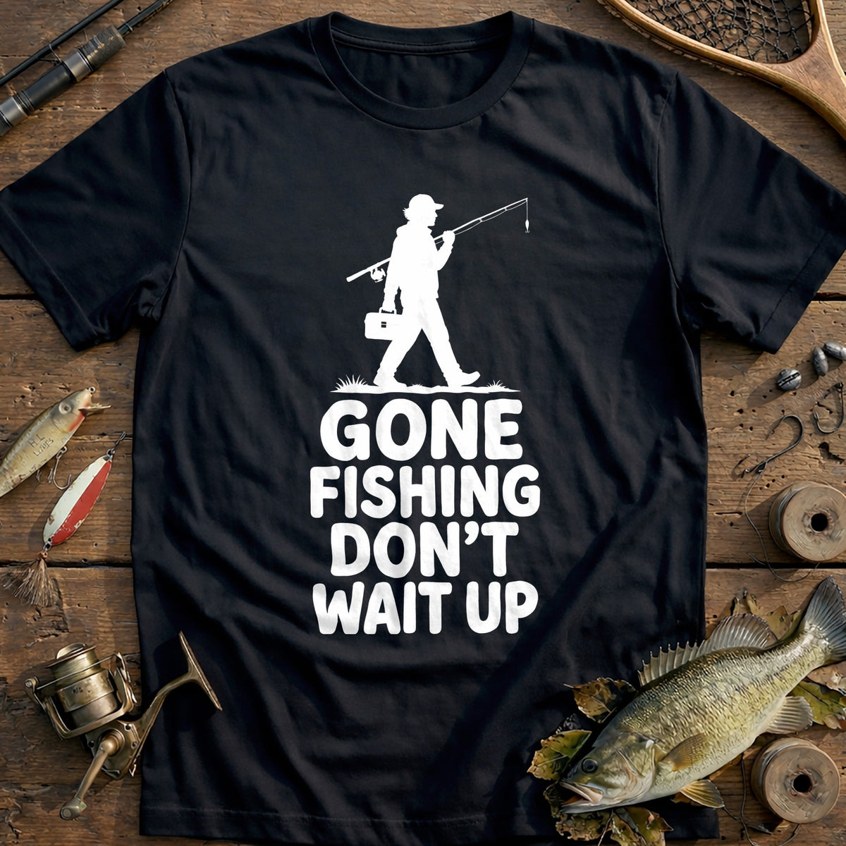 04w Dont Wait Fishing T-Shirt US product image 2