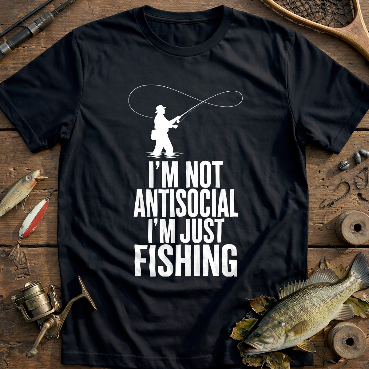 06w Antisocial Fishing T-Shirt product image 2