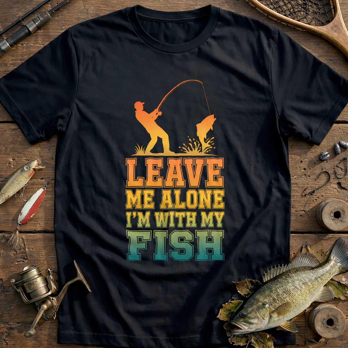 09g Leave Alone Fishing T-Shirt US product image 3
