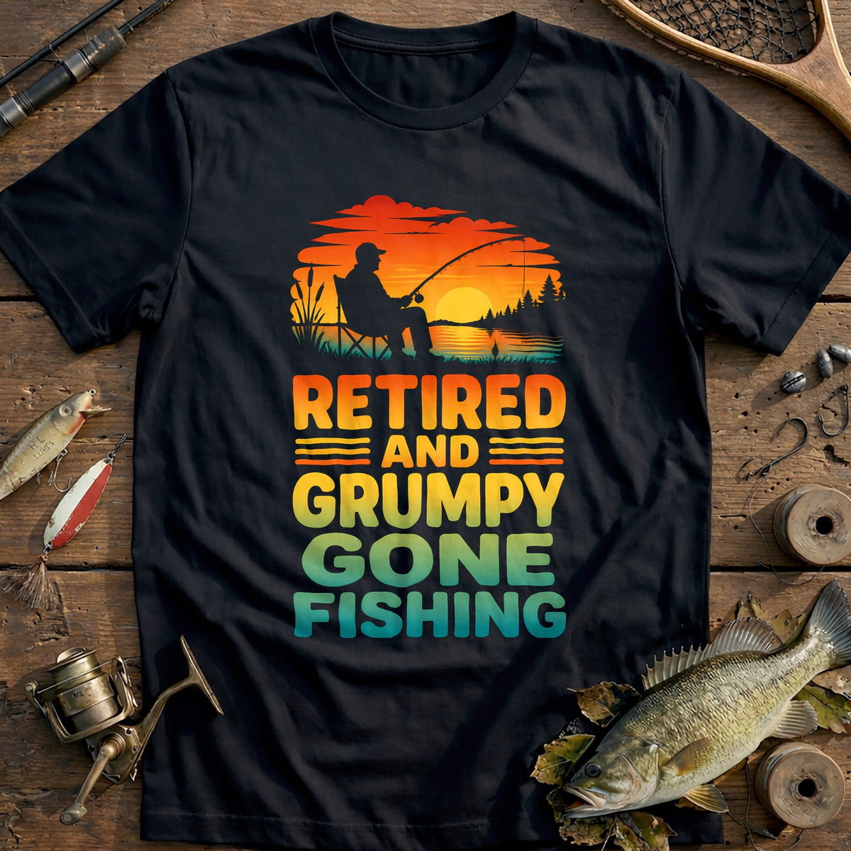 11g Retired Fishing T-Shirt product image 2