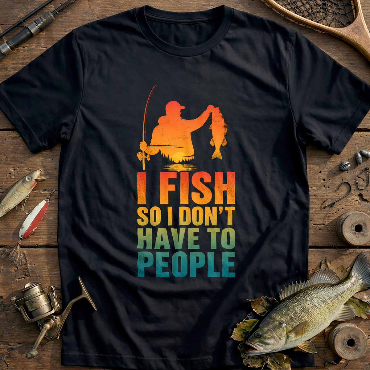 12g Dont People Fishing T-Shirt product image 1