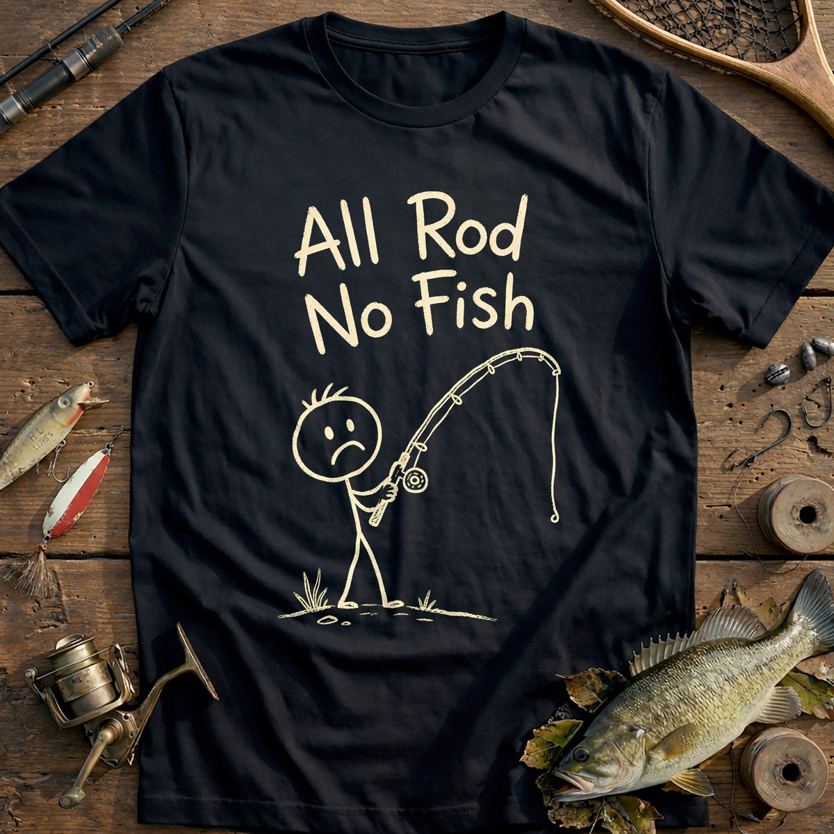 All Rod no Fish Fishing T-Shirt EU product image 2