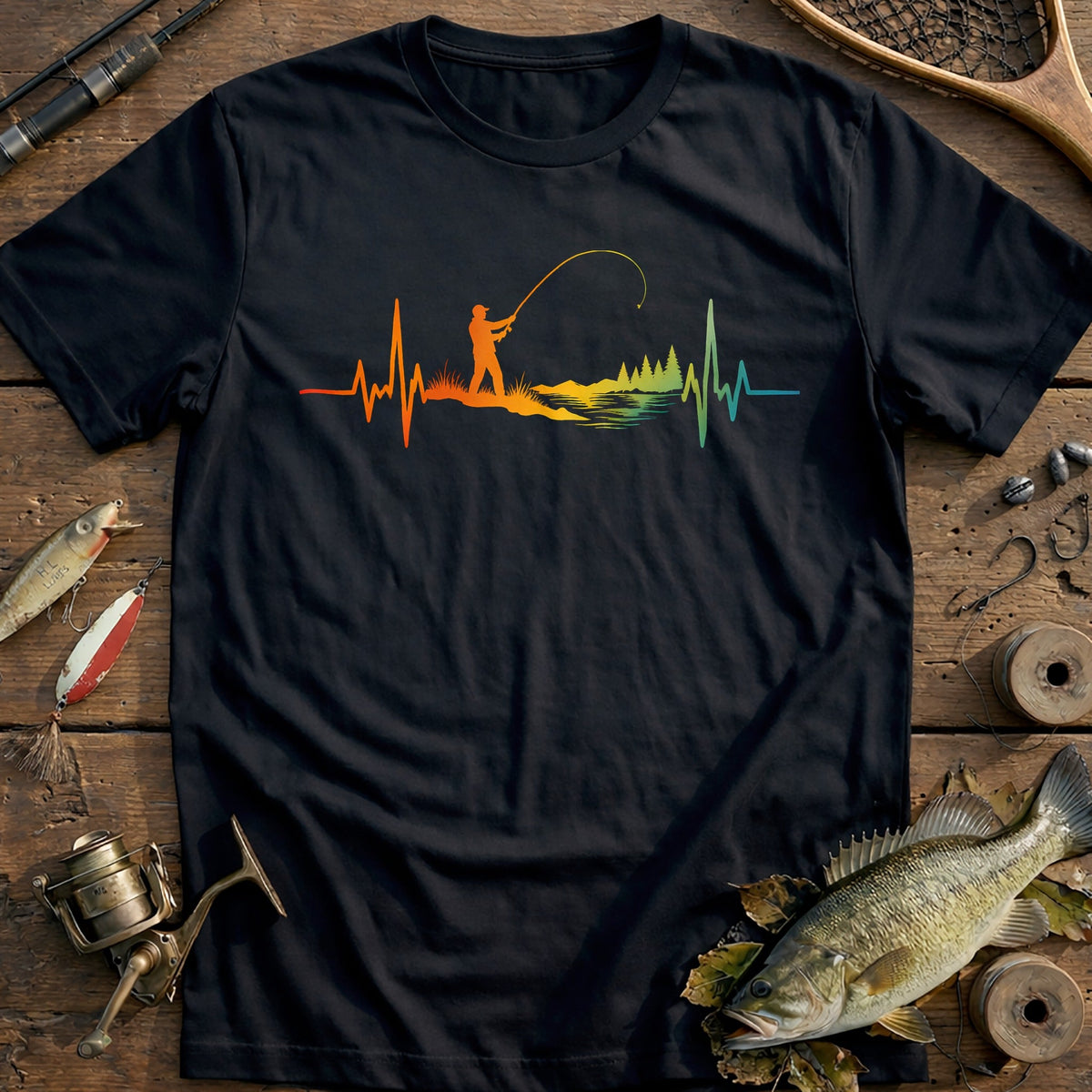 Angler Riverbank Fishing T-Shirt product image 1