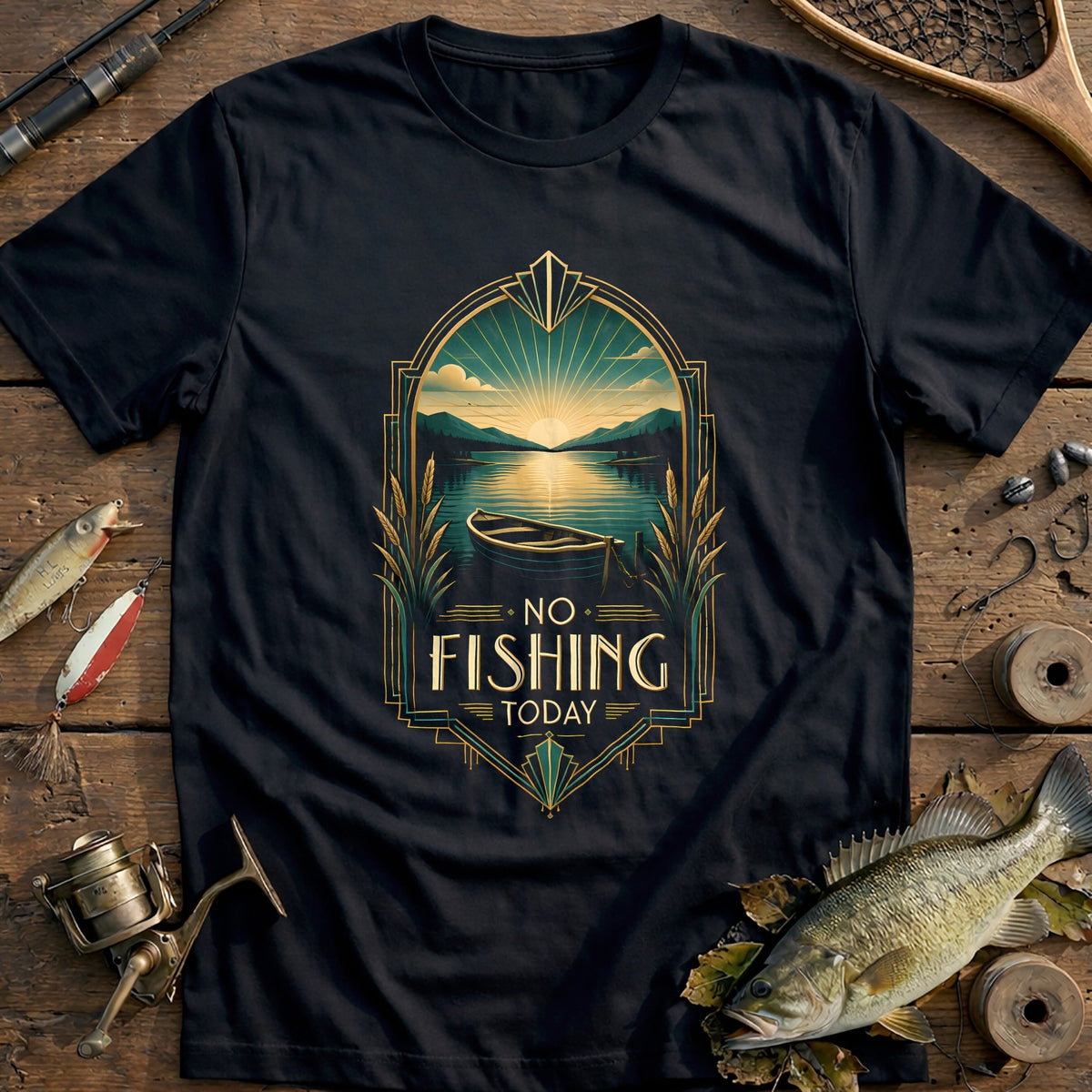 Artdeco Poster Fishing T-Shirt EU