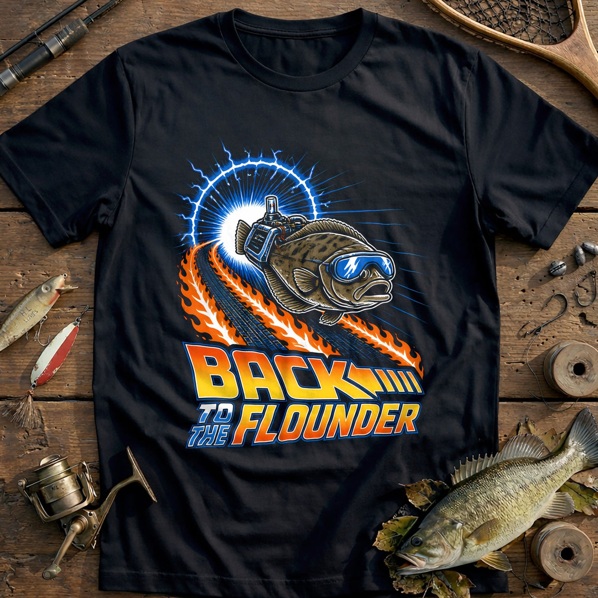 Back to the Flounder Fishing T-Shirt product image 3