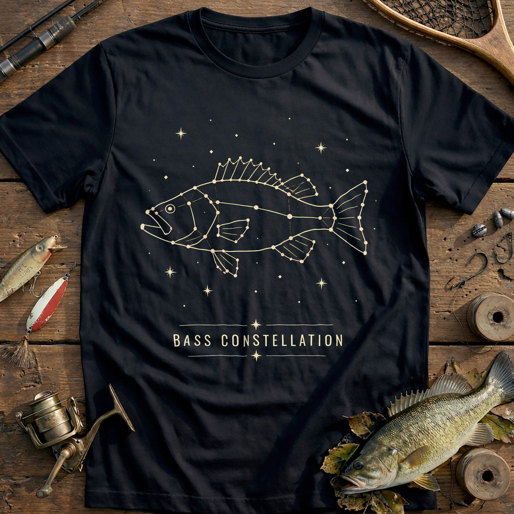 Bass Constellation Fishing T-Shirt US product image 1