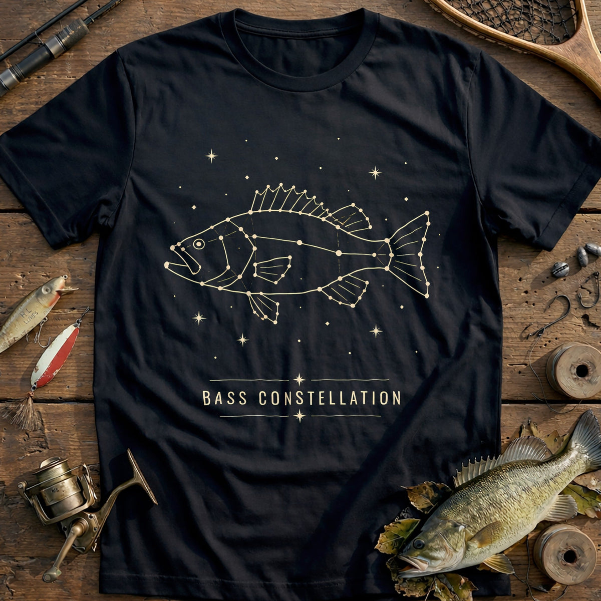 Bass Constellation Fishing T-Shirt AU product image 1