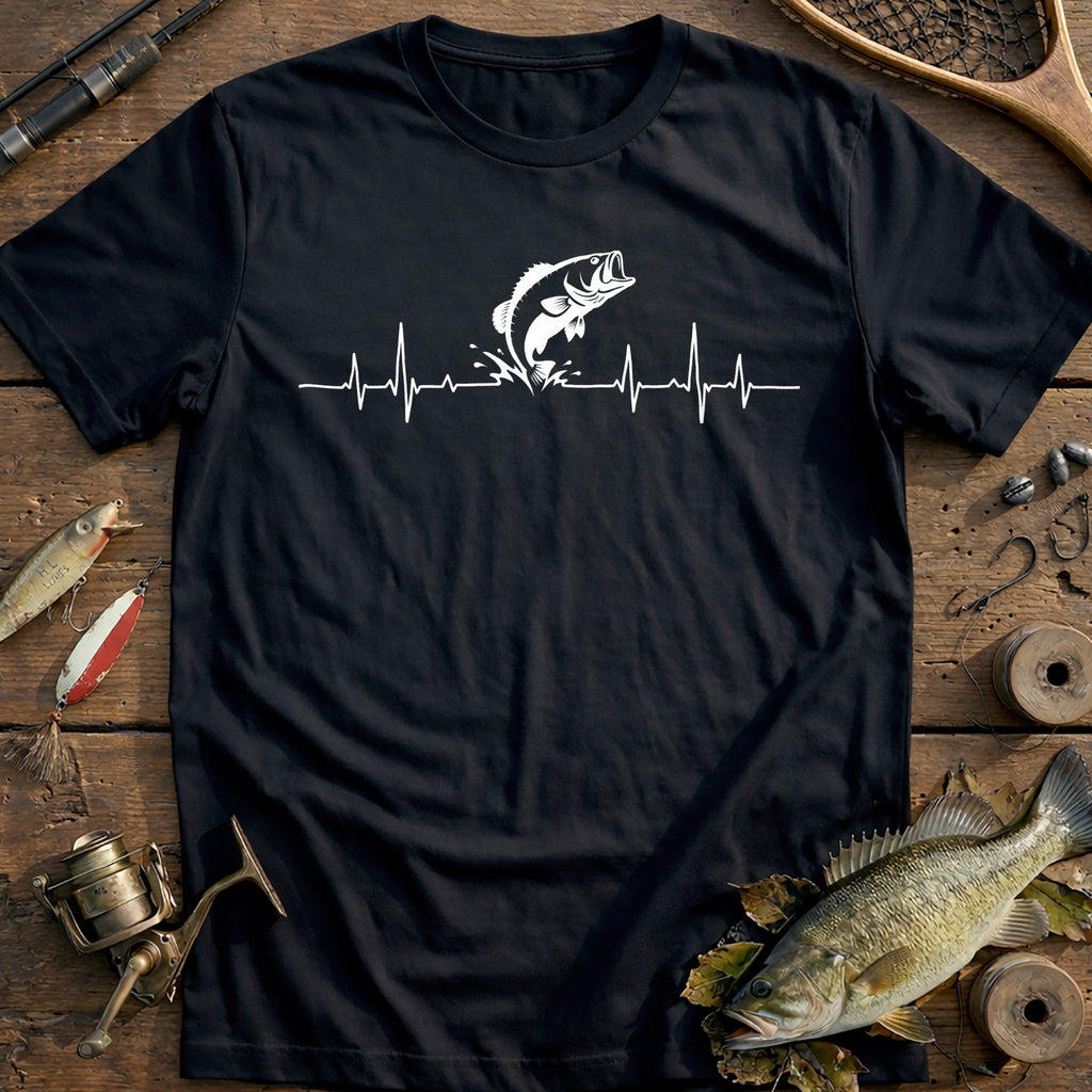 Bass Leaping Fishing T-Shirt product image 3