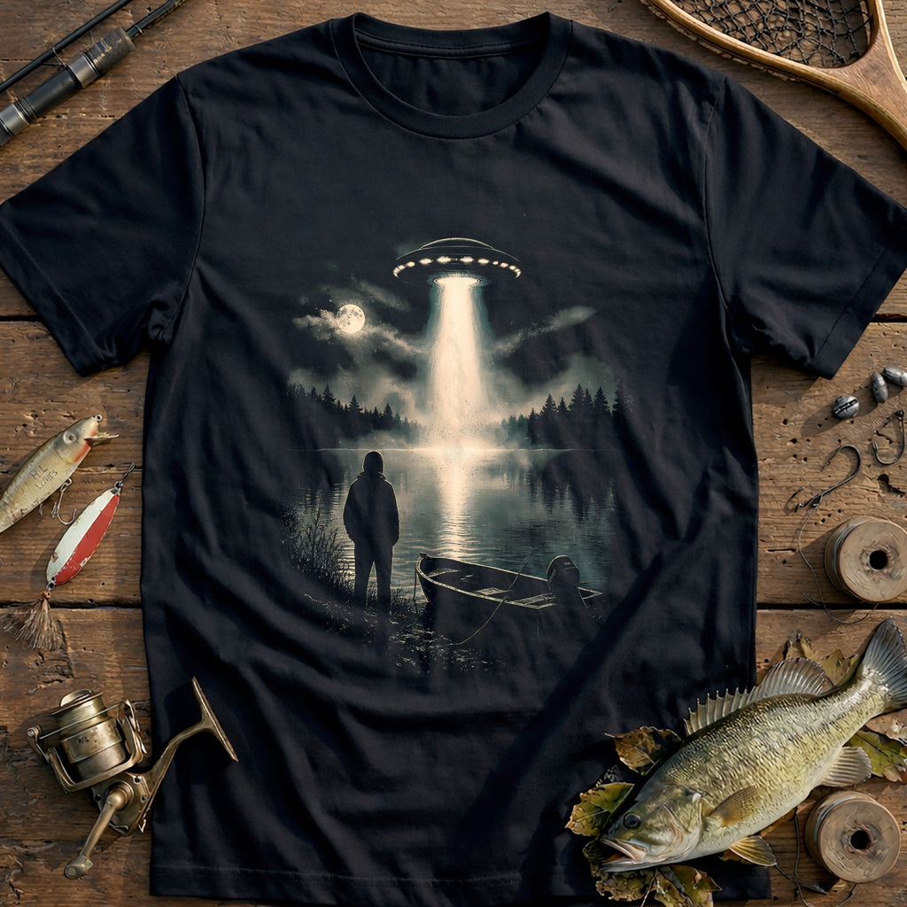 Hooded Ufo Lake Fishing T-Shirt AU product image 2