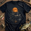 Skeleton Angler Rowboat Fishing T-Shirt AU product image 1