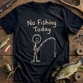 Stickman Doodle Fishing T-Shirt product image 1