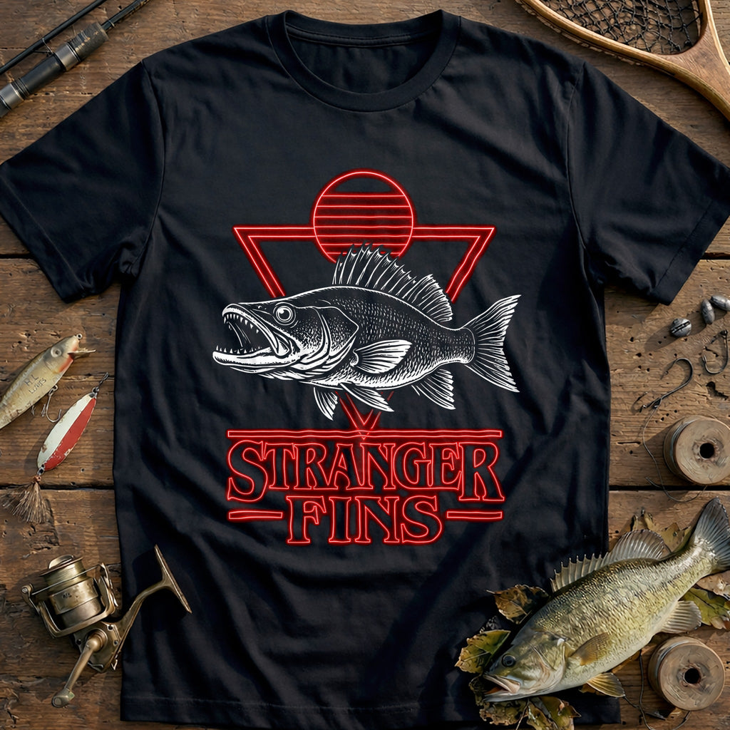 Stranger Fins Fishing T-Shirt product image 2