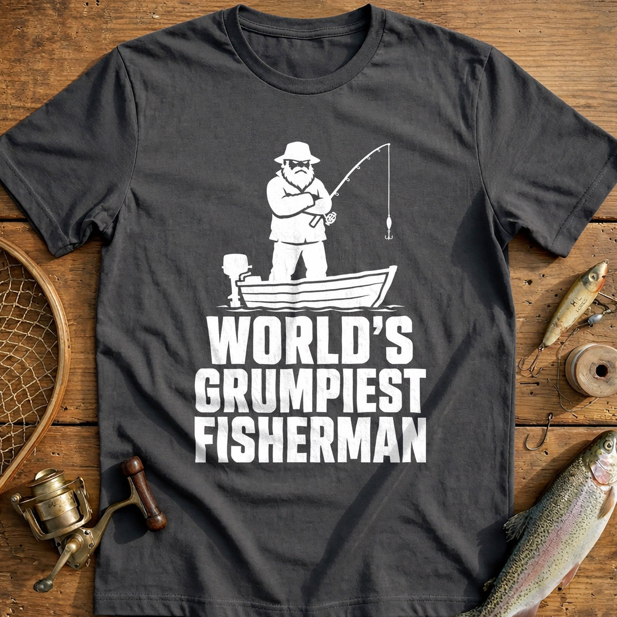 03w Grumpiest Fishing T-Shirt US product image 3