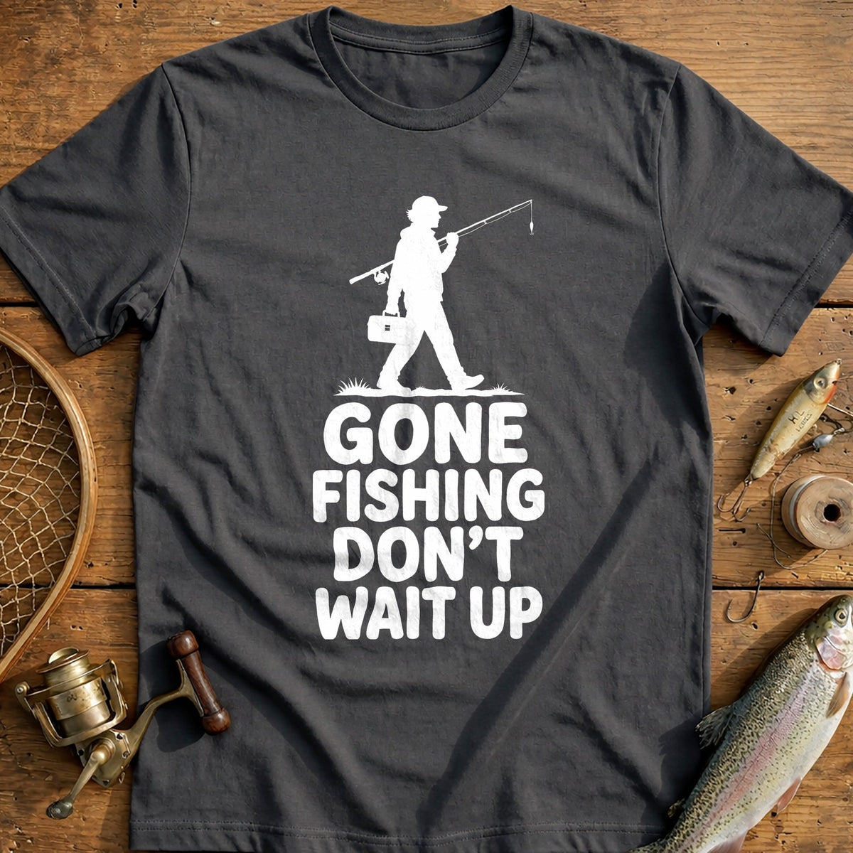 04w Dont Wait Fishing T-Shirt product image 3