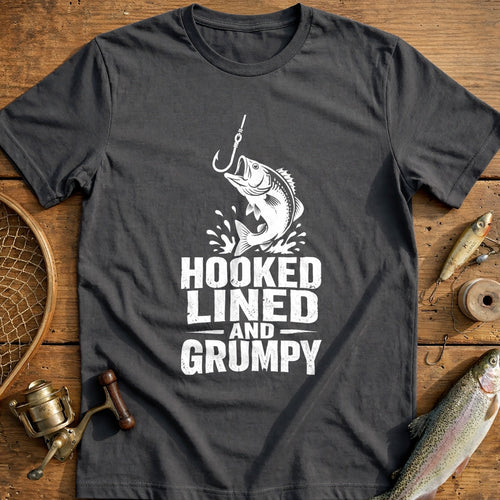 05w Hooked Grumpy Fishing T-Shirt product image 1