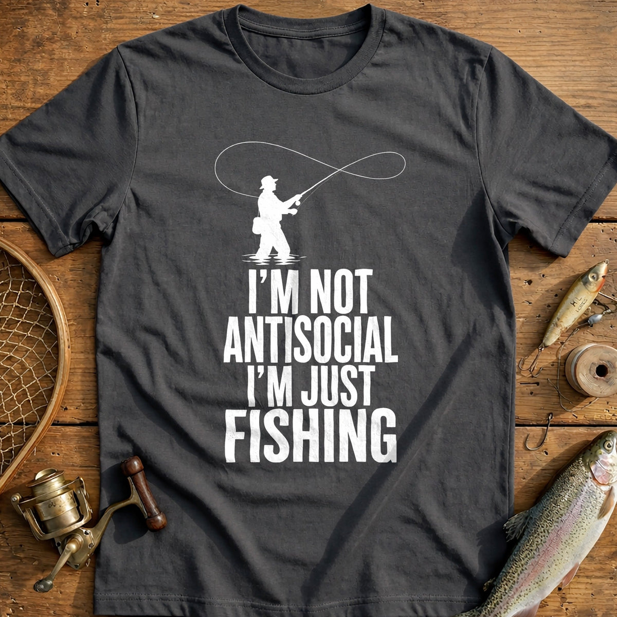 06w Antisocial Fishing T-Shirt product image 3