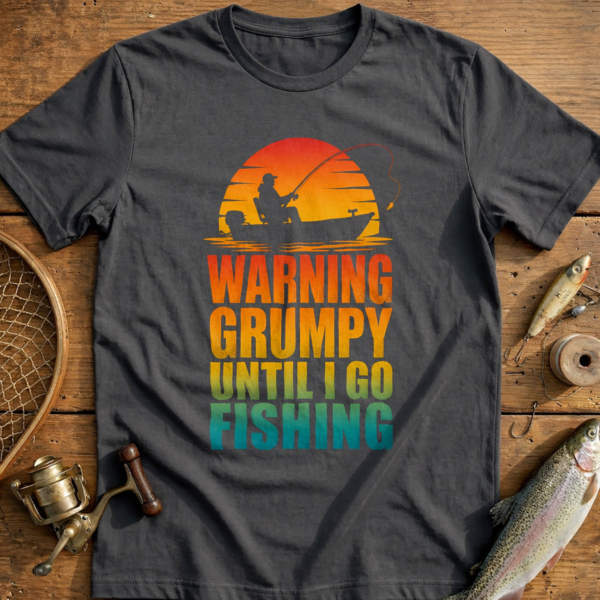 07g Warning Fishing T-Shirt product image 3