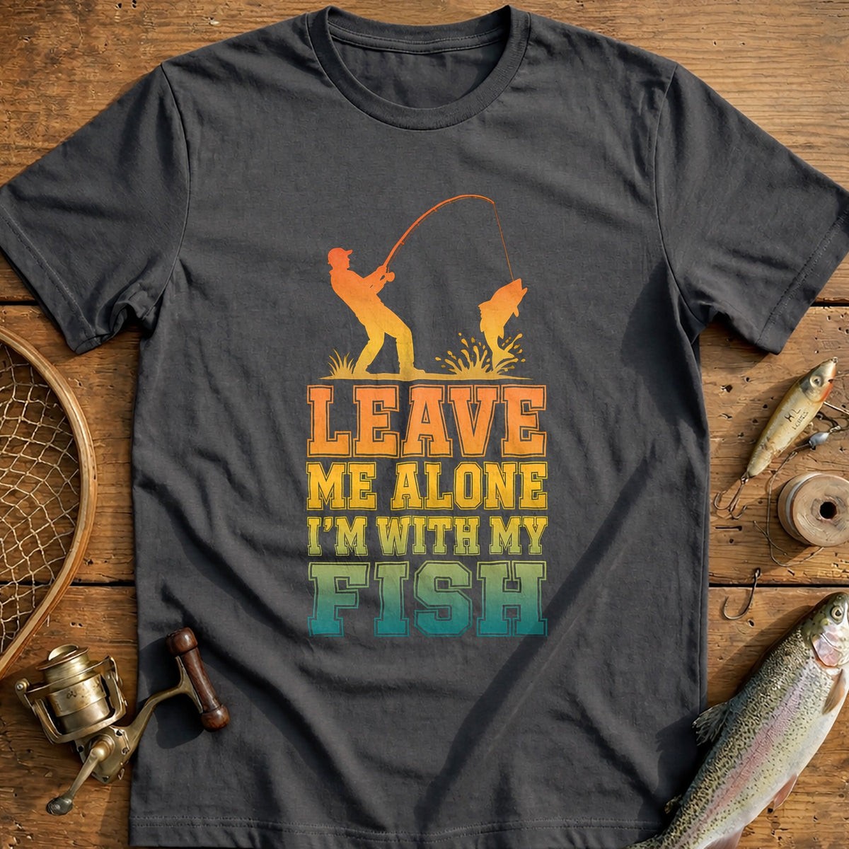 09g Leave Alone Fishing T-Shirt product image 4