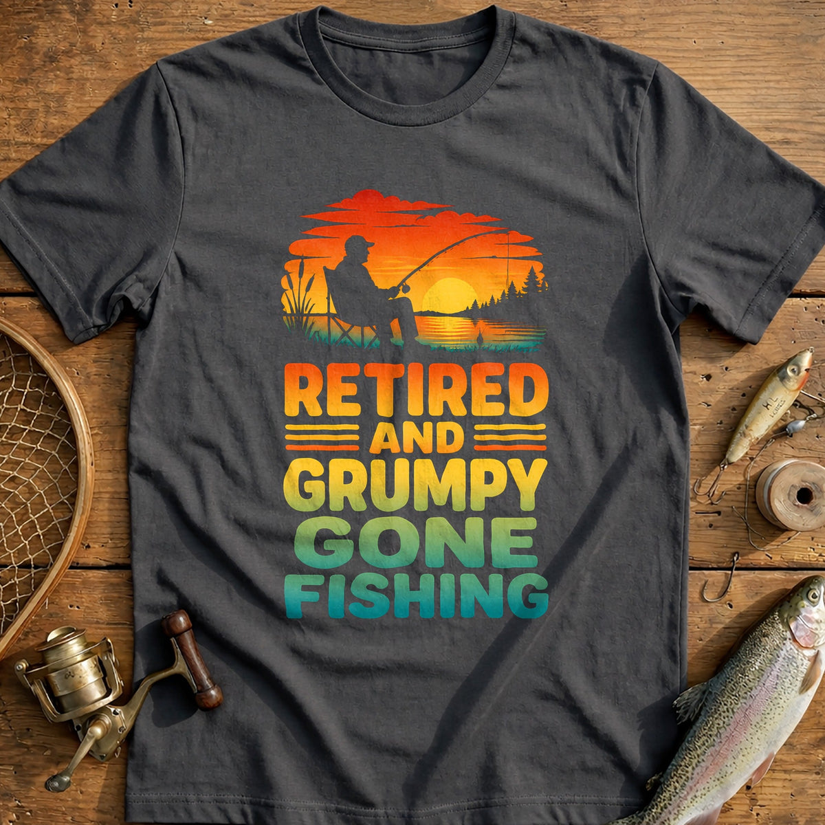11g Retired Fishing T-Shirt product image 3