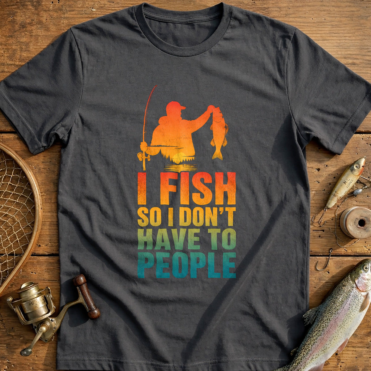 12g Dont People Fishing T-Shirt product image 3