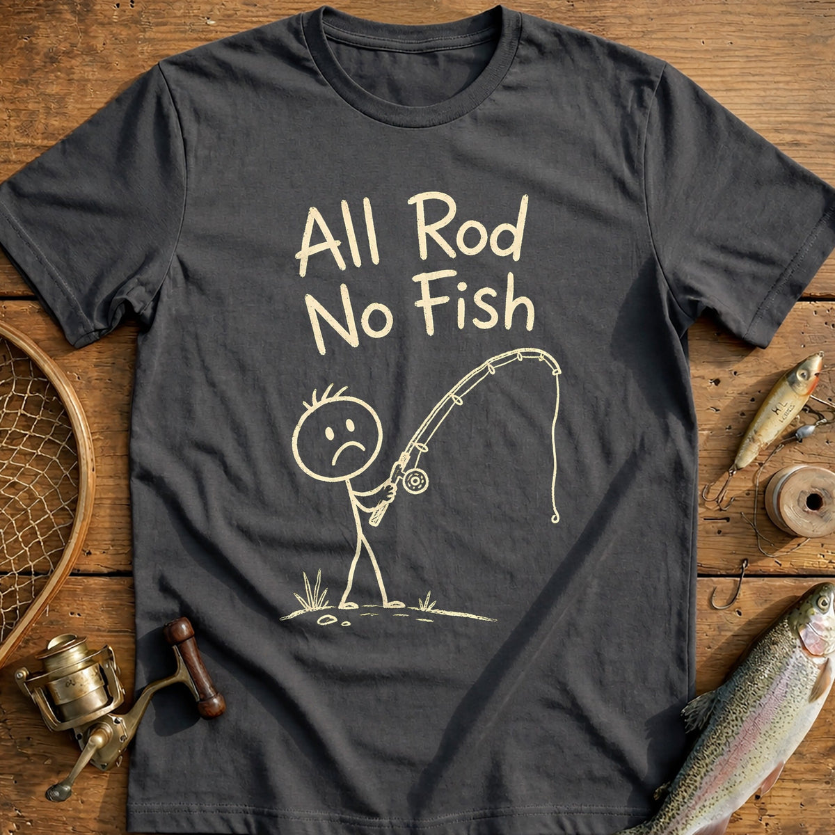 All Rod no Fish Fishing T-Shirt EU product image 3