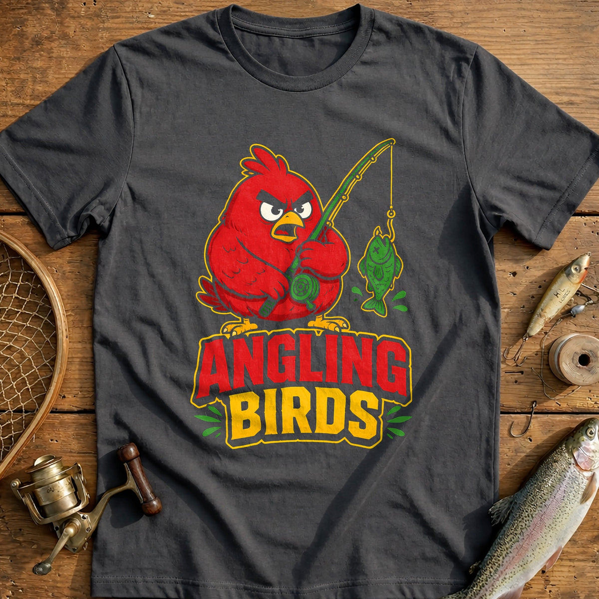 Angling Birds Fishing T-Shirt US product image 3