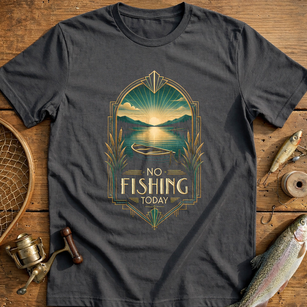 Artdeco Poster Fishing T-Shirt US