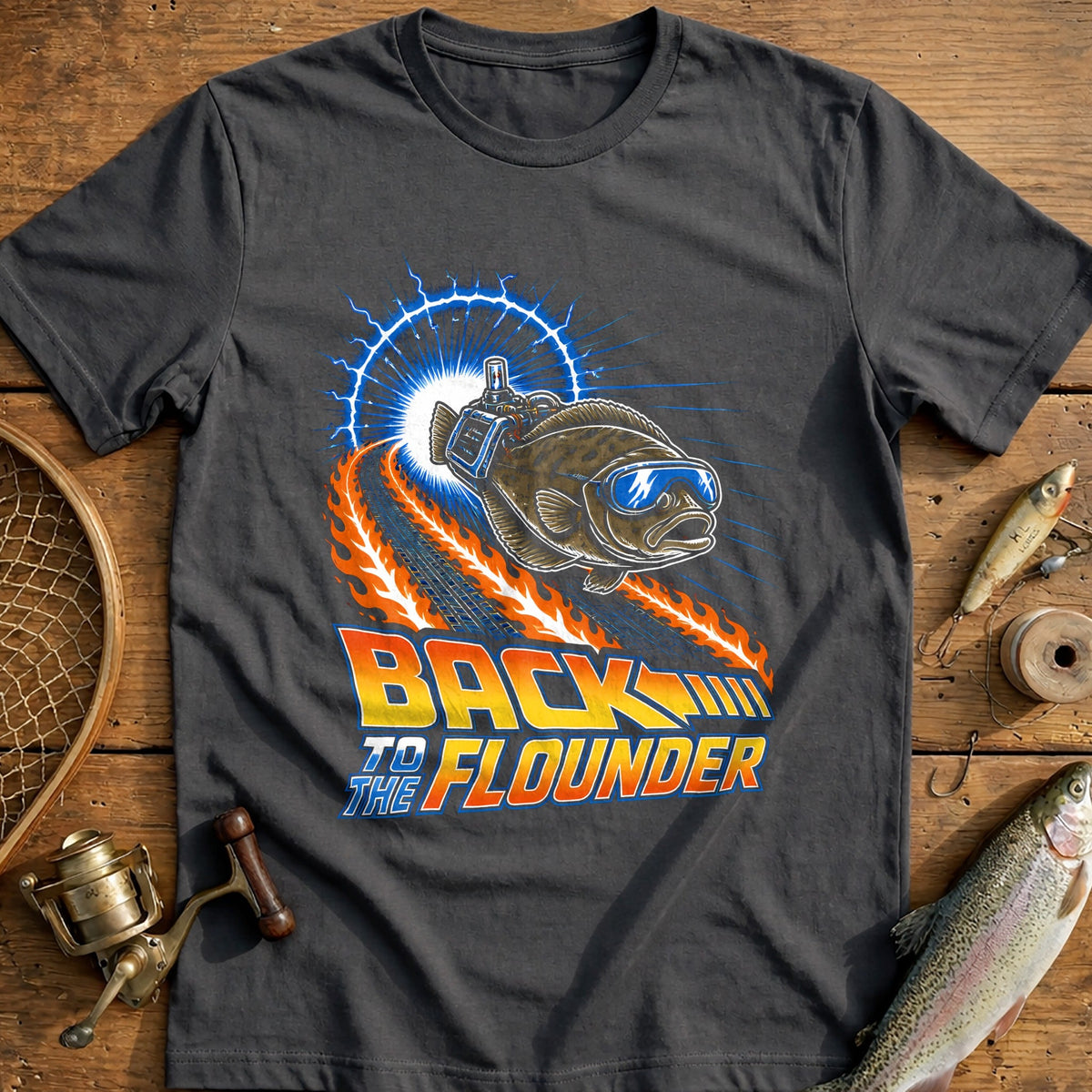 Back to the Flounder Fishing T-Shirt product image 1