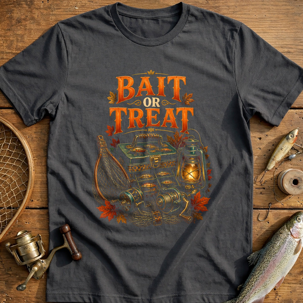 Bait or Treat Fishing T-Shirt US product image 3