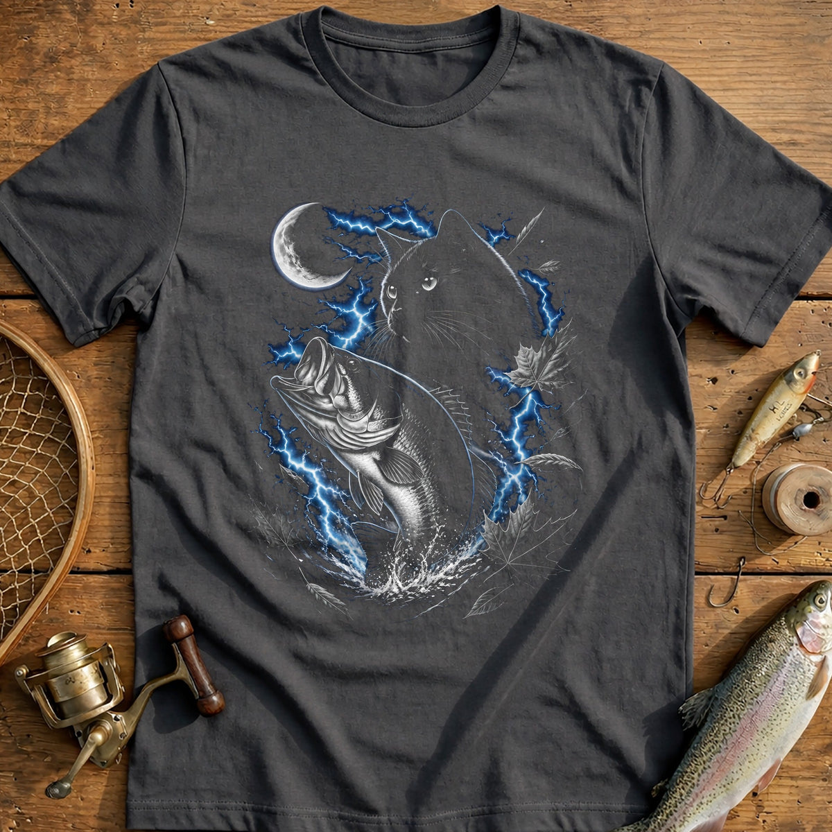 Bass Cat Crescent Fishing T-Shirt AU product image 3