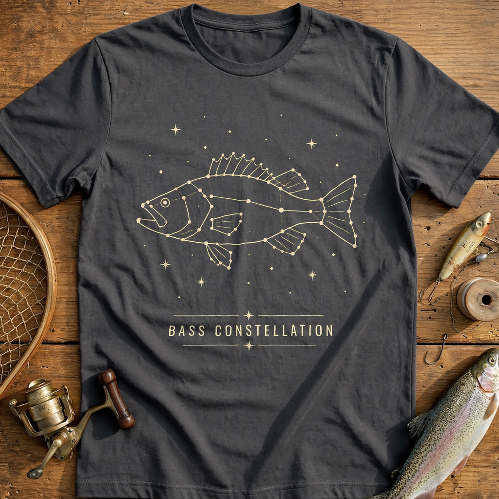 Bass Constellation Fishing T-Shirt US product image 3