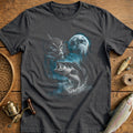 Bass Owl Full Moon Fishing T-Shirt US product image 1