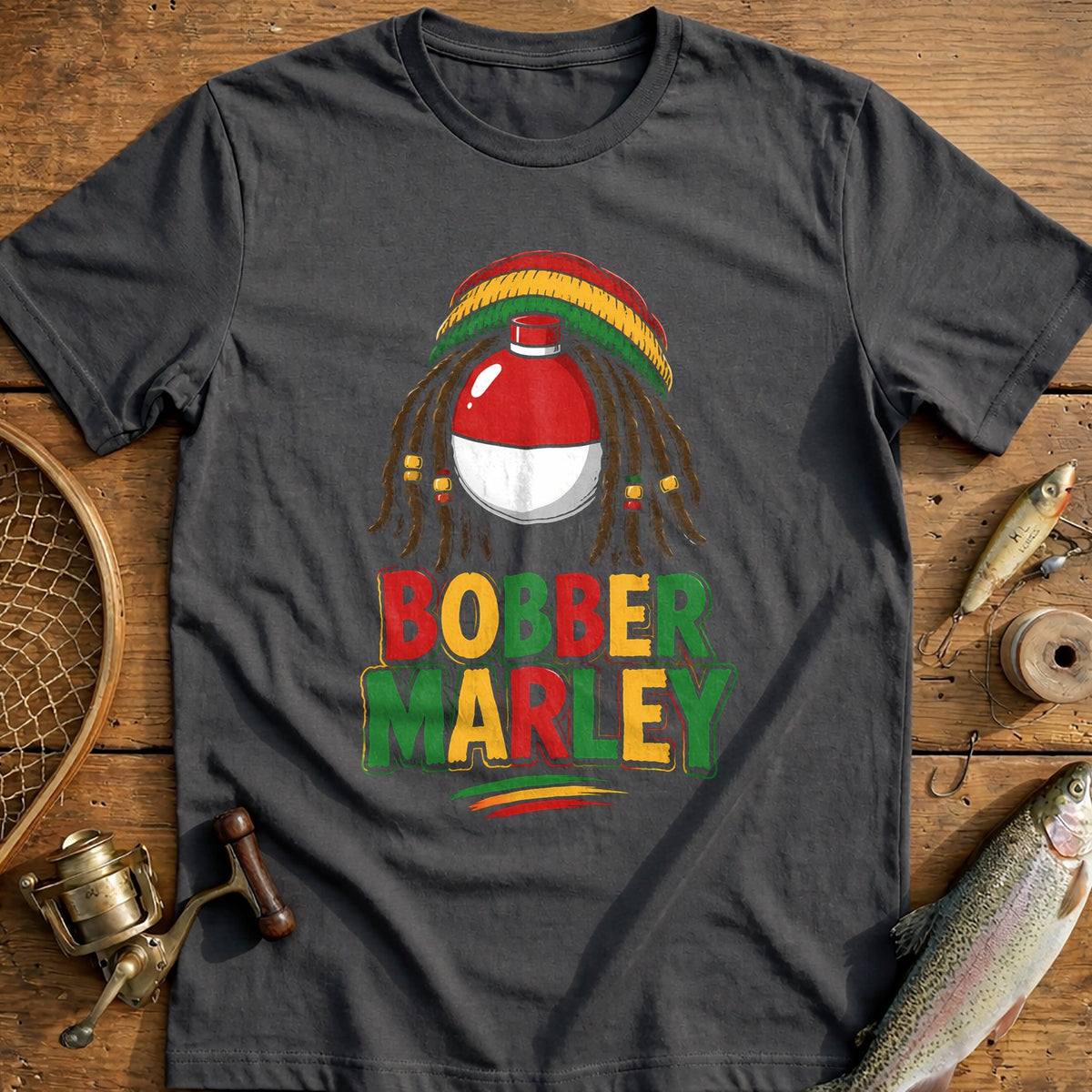 Bobber Marley Fishing T-Shirt product image 1