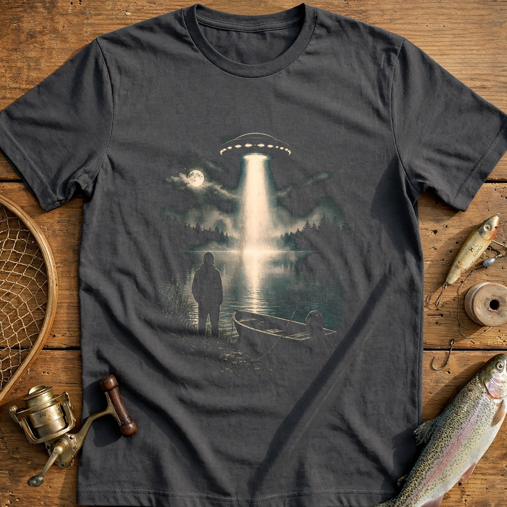 Hooded Ufo Lake Fishing T-Shirt AU product image 3