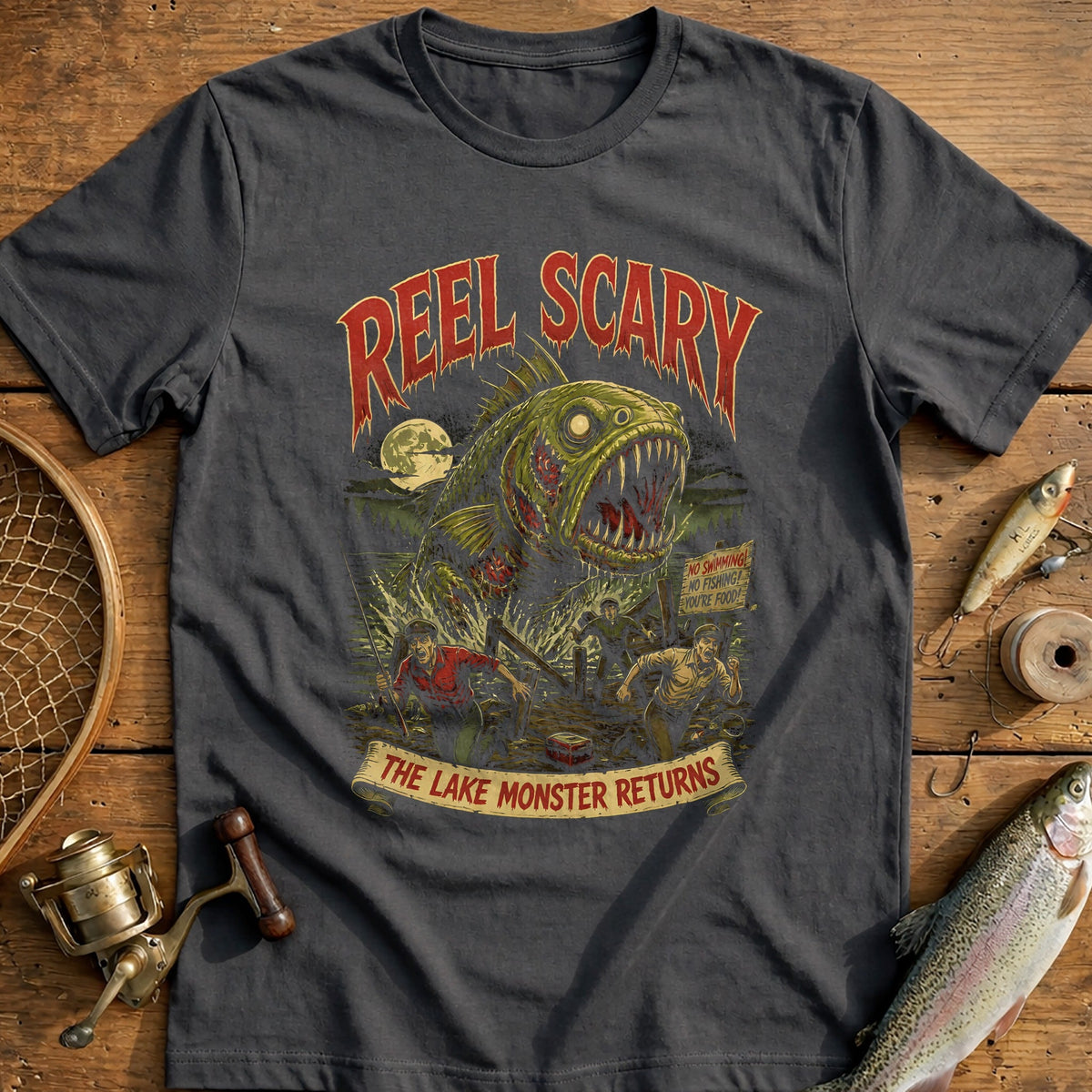 Reel Scary Fishing T-Shirt EU product image 3