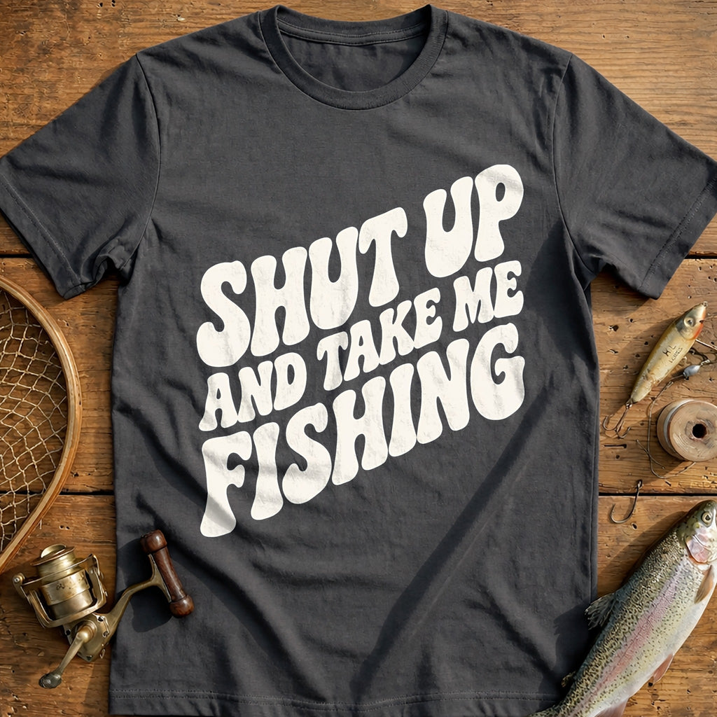 Shut Up and Take Me Fishing T-Shirt US product image 4
