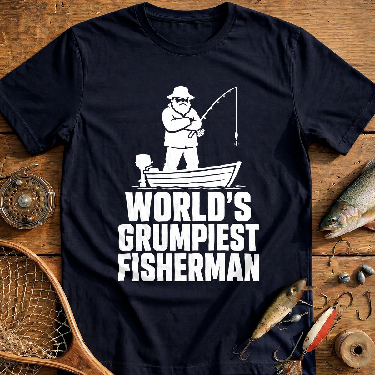 03w Grumpiest Fishing T-Shirt product image 1