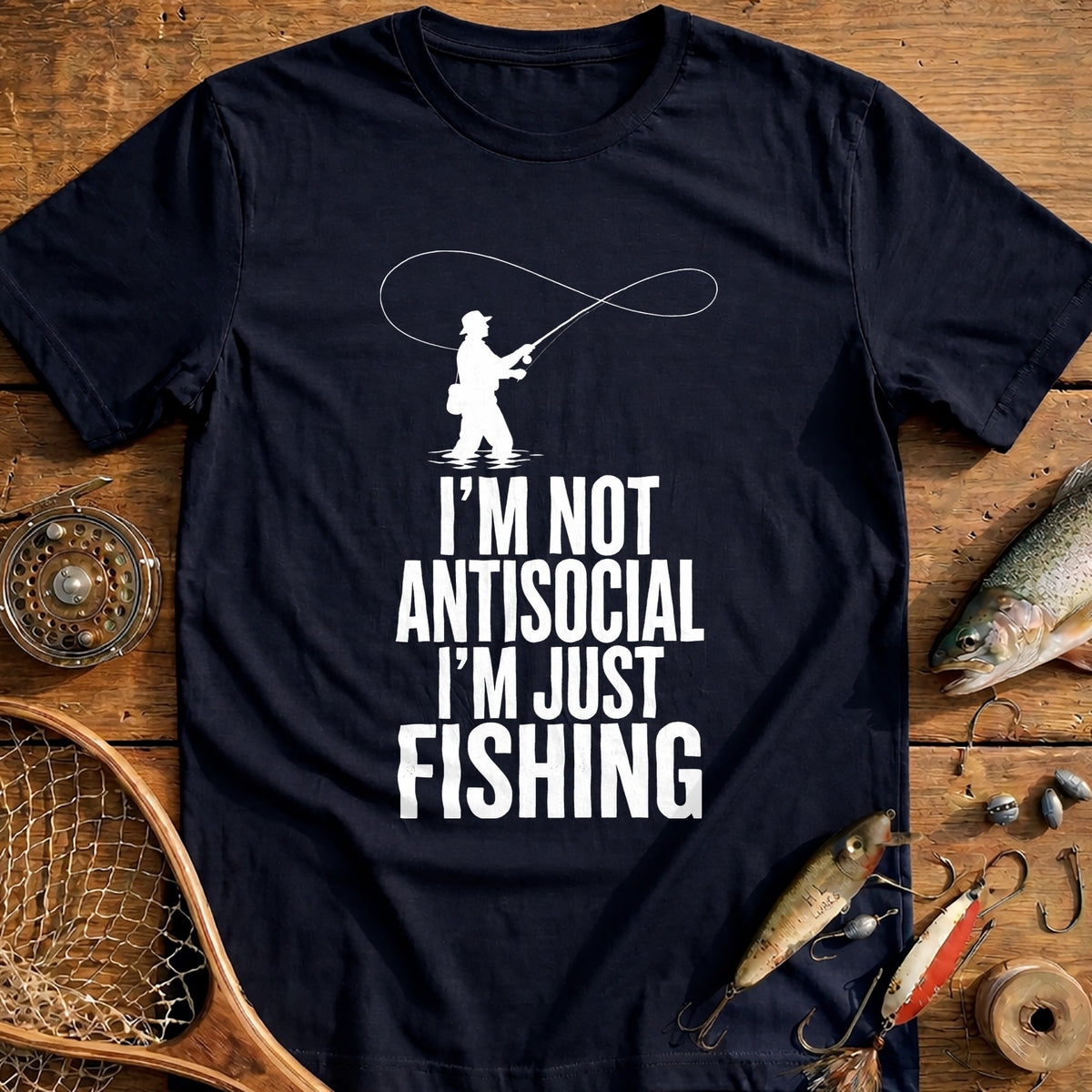 06w Antisocial Fishing T-Shirt product image 1
