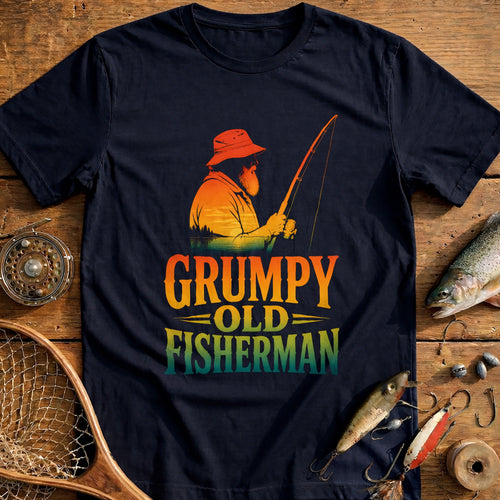 08g Old Fisherman Fishing T-Shirt product image 2
