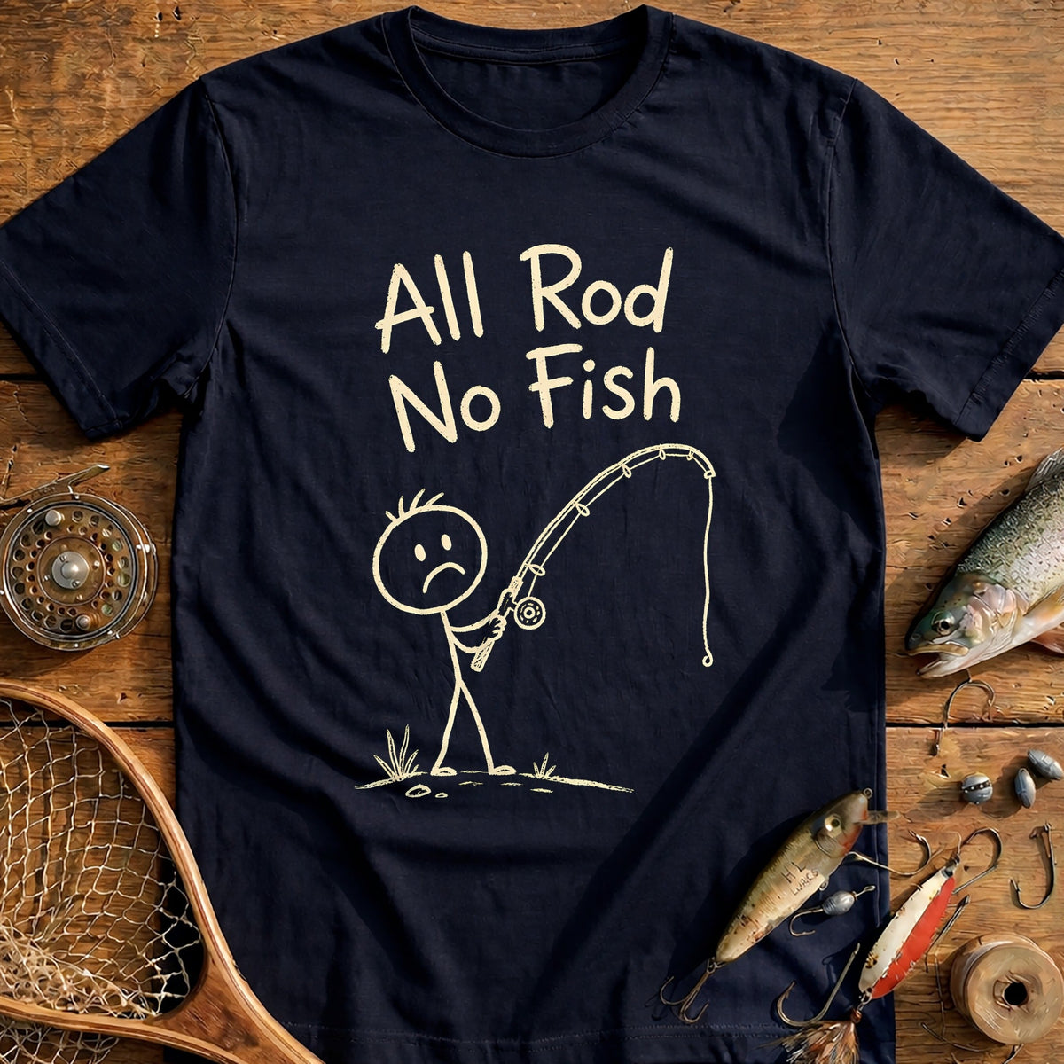 All Rod no Fish Fishing T-Shirt EU product image 1