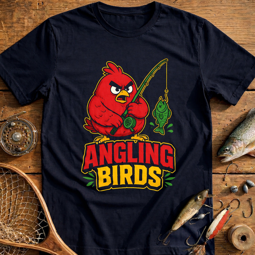 Angling Birds Fishing T-Shirt product image 1